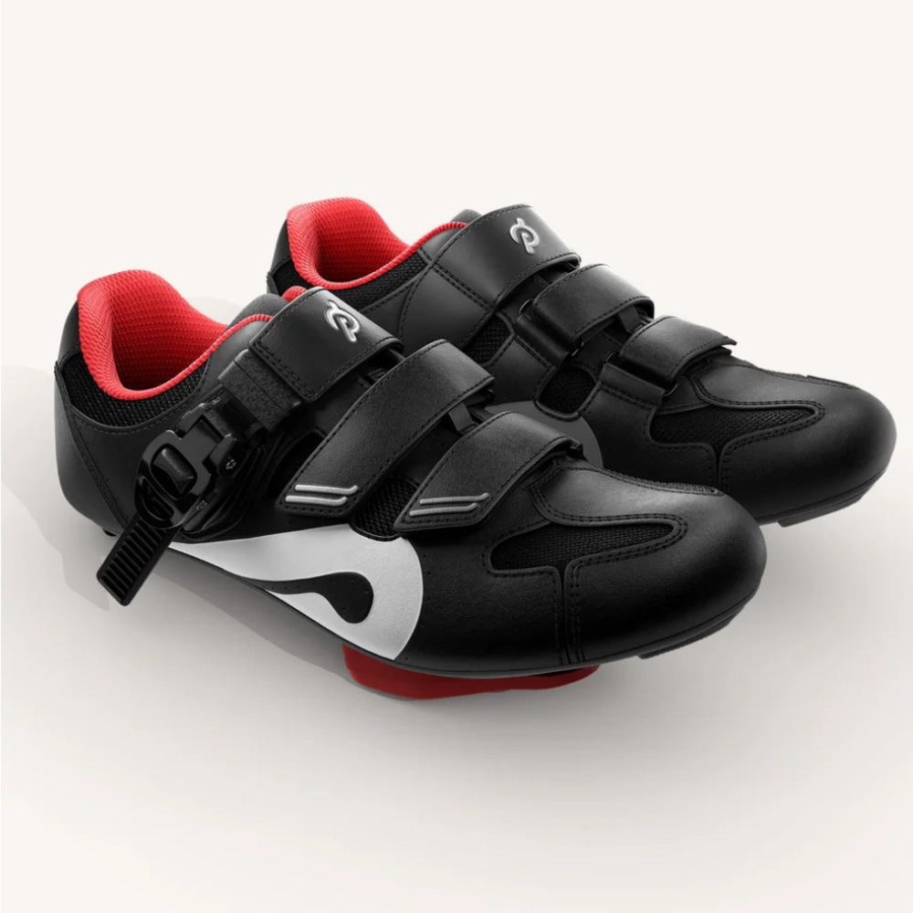 Peloton Black and Red Cycling Shoes